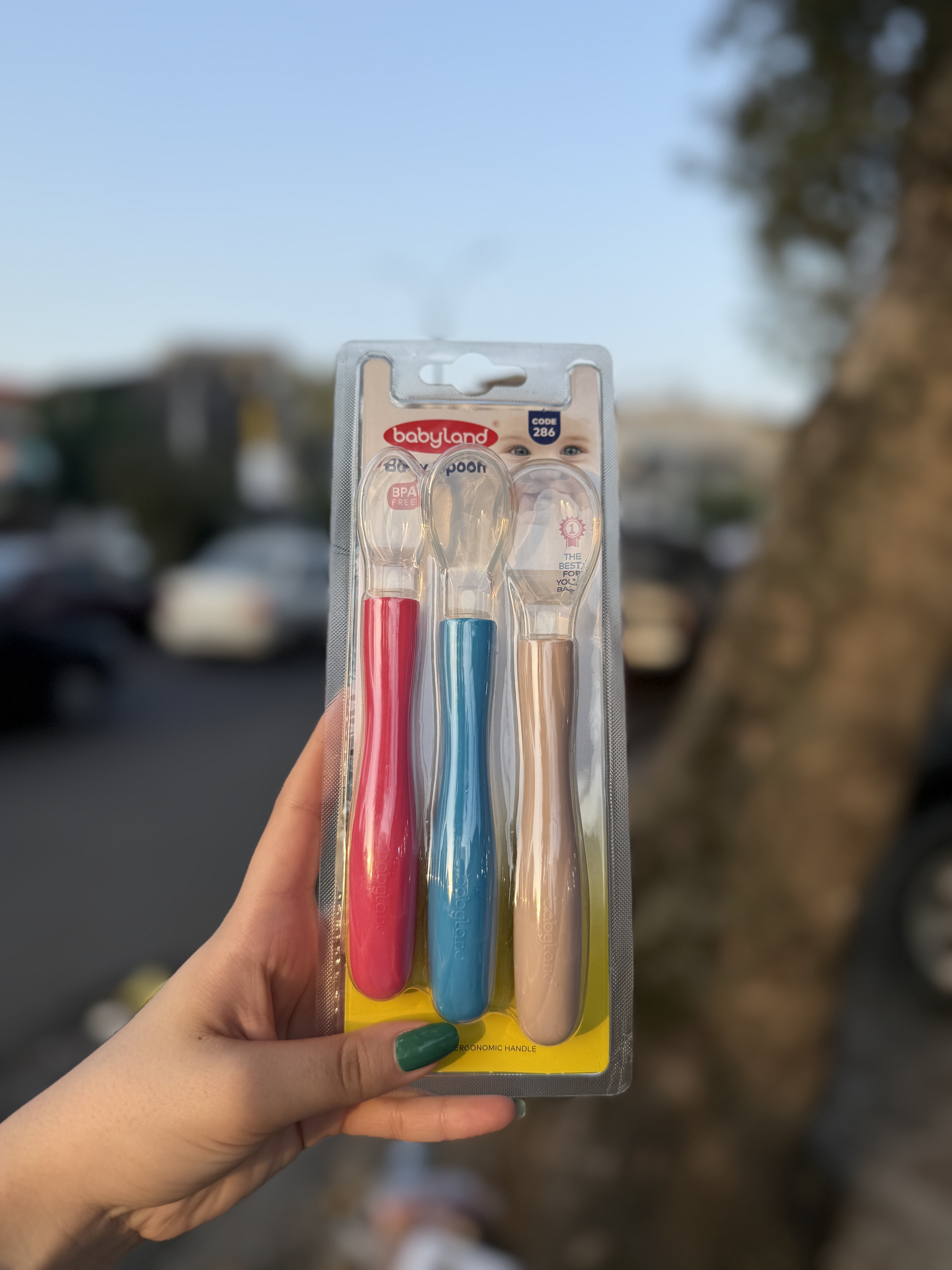 قاشق سه سایز سر سلیکونی